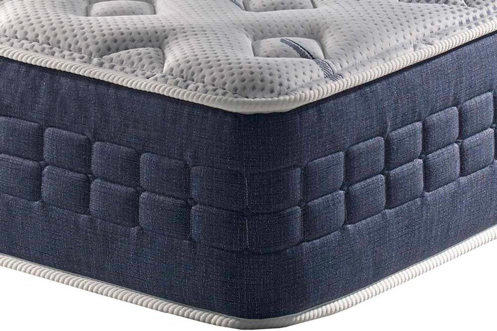 Cama Box Baú CRC +Colchão Molas Blue Sea Anjos