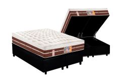 Cama Box Baú Filhão +Colchão Molas S Star HD Castor