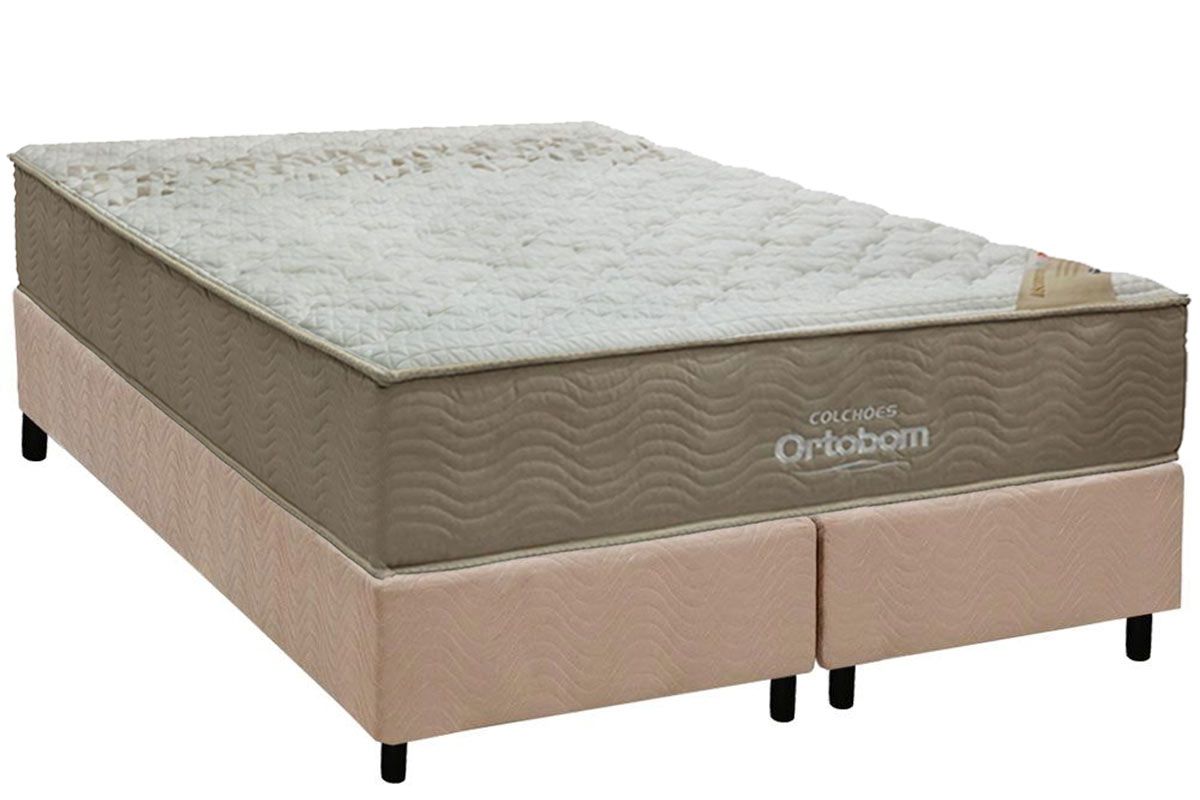 Cama Box CRC +Colchão Espuma D33 Viscomemory Ortobom