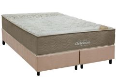Cama Box Filhão +Colchão Espuma D33 Viscomemory Ortobom