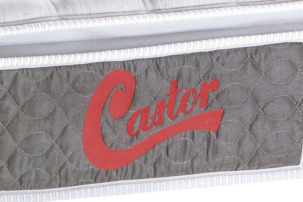 Cama Box Baú CRC +Colchão Molas Light Plush Castor