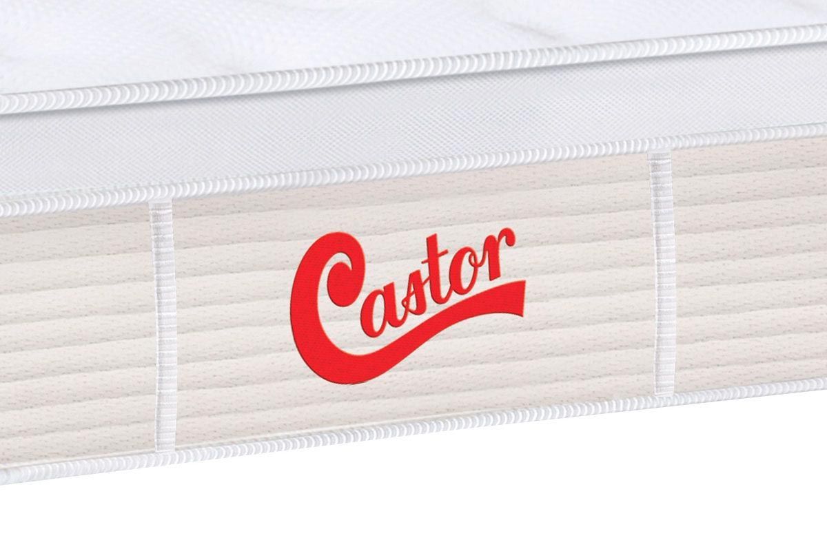 Cama Box Baú CRC +Colchão Molas Vitagel Castor