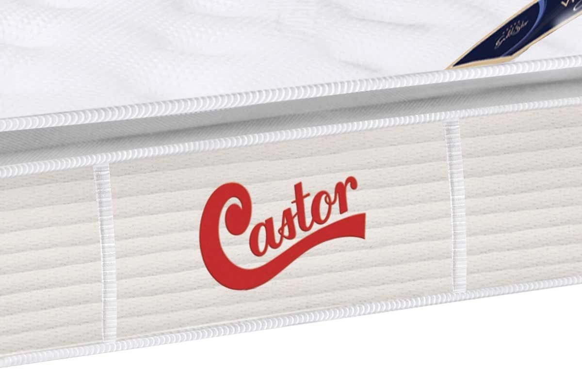 Cama Box CRC +Colchão Molas Vitagel Castor