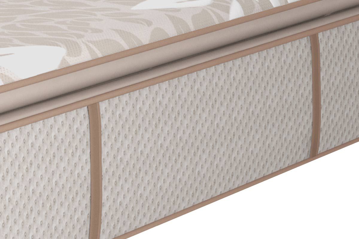 Cama Box CRC +Colchão Molas Royal Sealy
