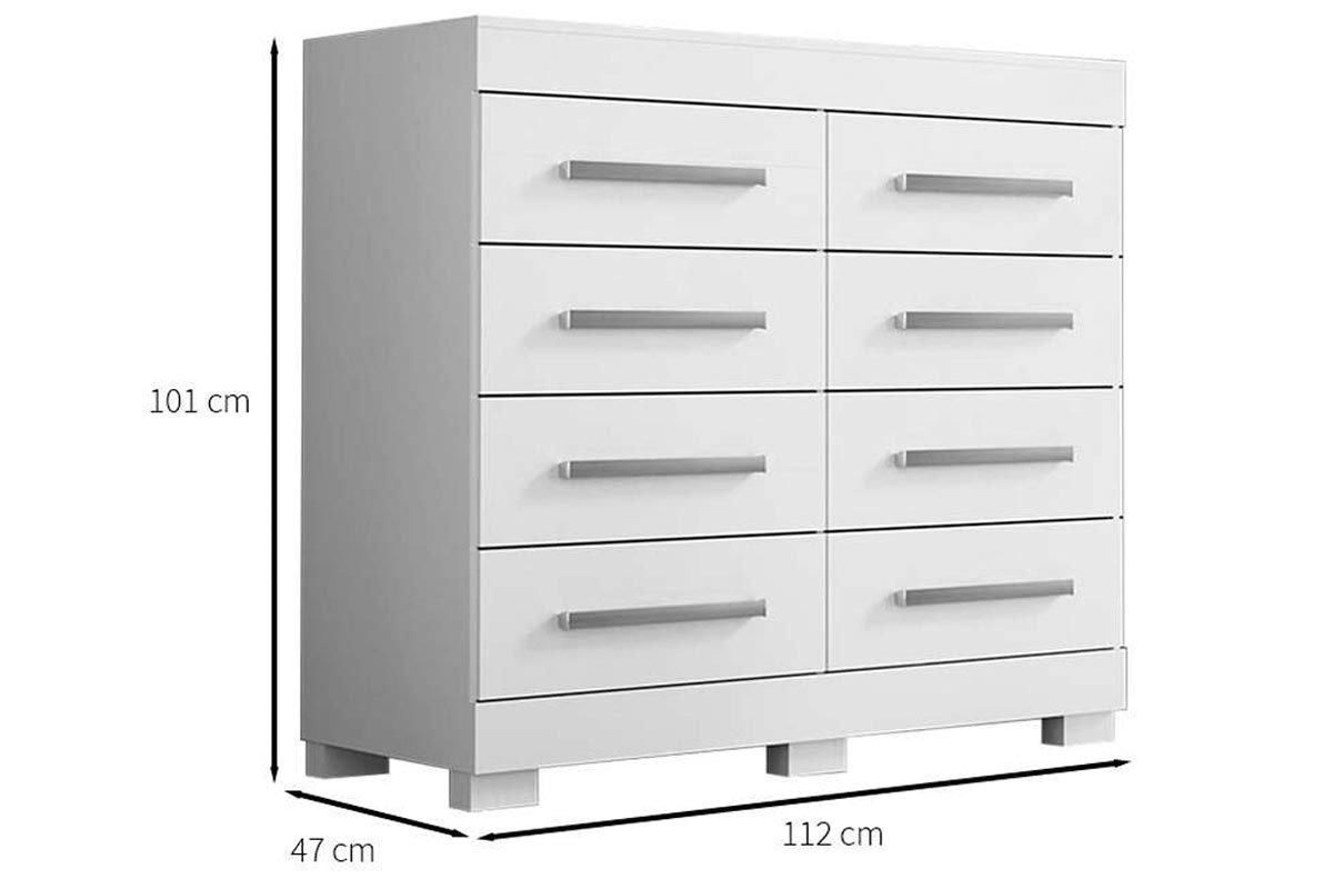 Cômoda Nalu c/8 Gavetas ACP Cômoda Nalu c/8 Gavetas ACP