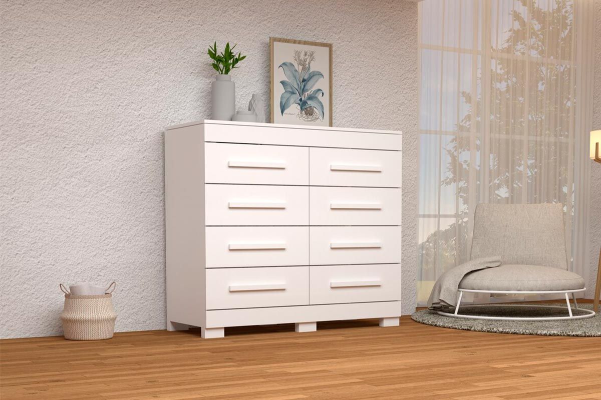 Cômoda Nalu c/8 Gavetas ACPBranco