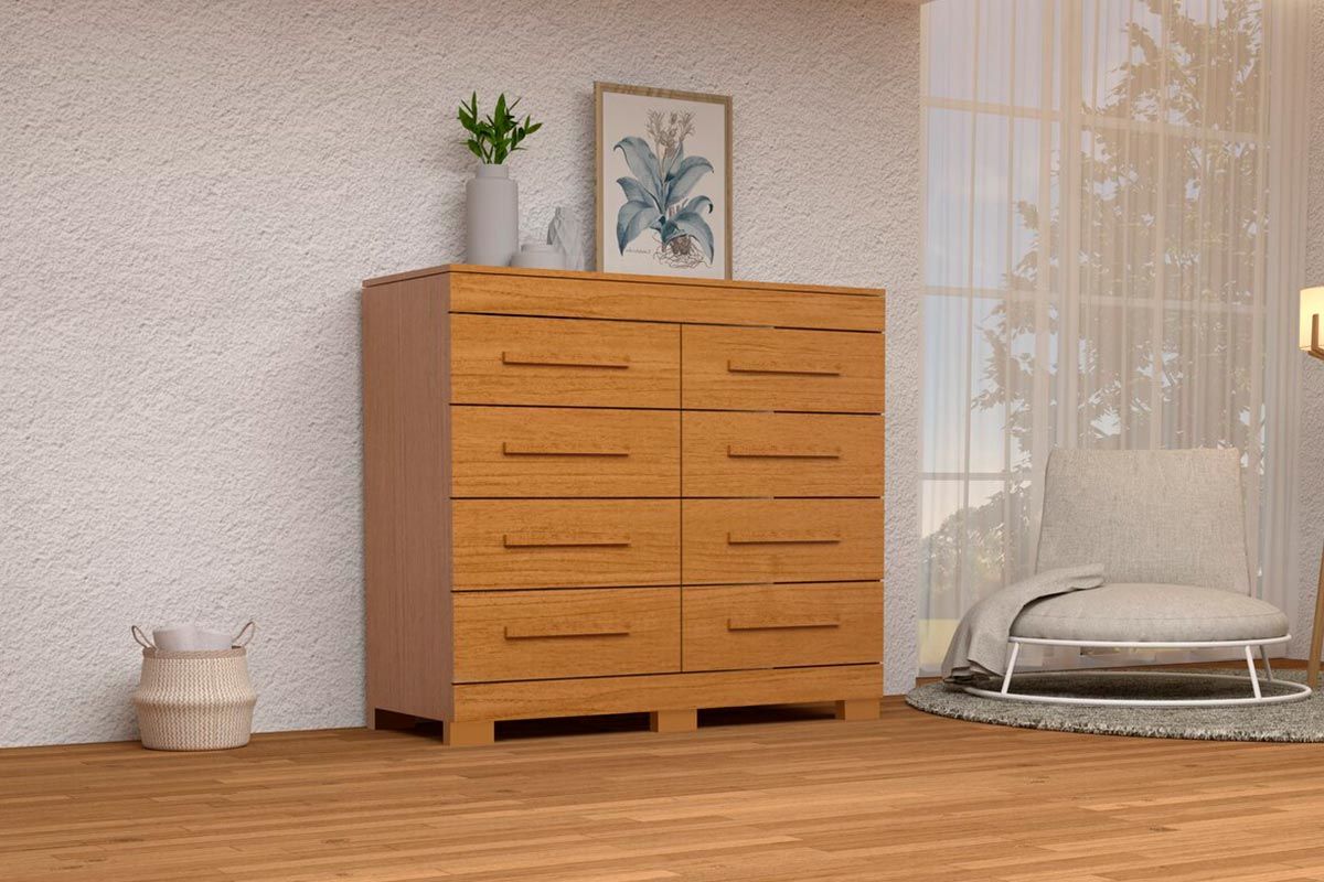 Cômoda Nalu c/8 Gavetas ACPCinamomo