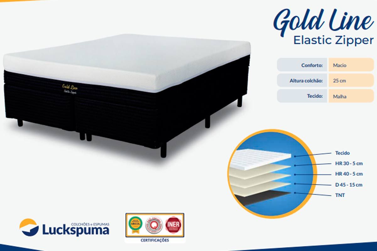 Colchão Molas Ensacadas Luckspuma Gold Line