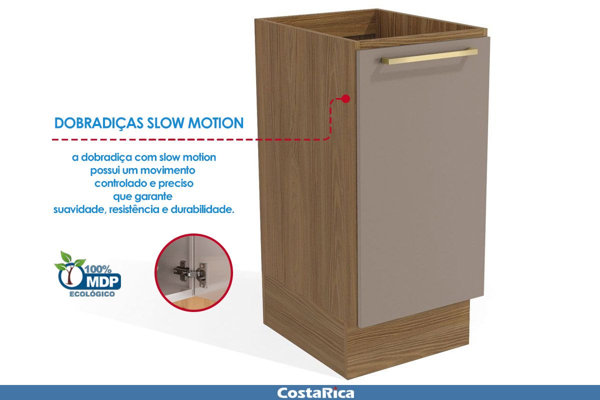 Balcão Cozinha Kappesberg Botanic M621 c/1 Porta s/Tampo 40cm Balcão Cozinha Kappesberg Botanic M621 c/1 Porta s/Tampo 40cm