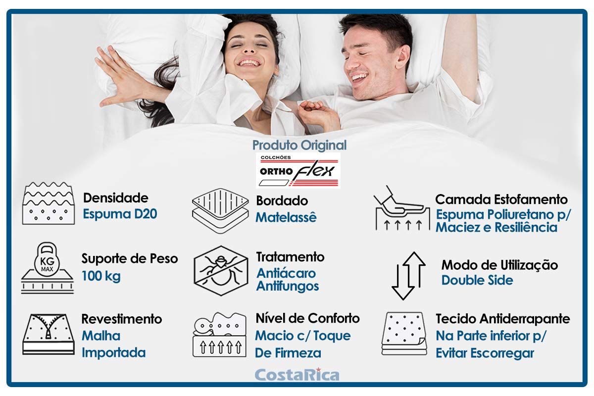 Colchão D20 Orthoflex ComfortPedic Line Colchão D20 Orthoflex ComfortPedic Line