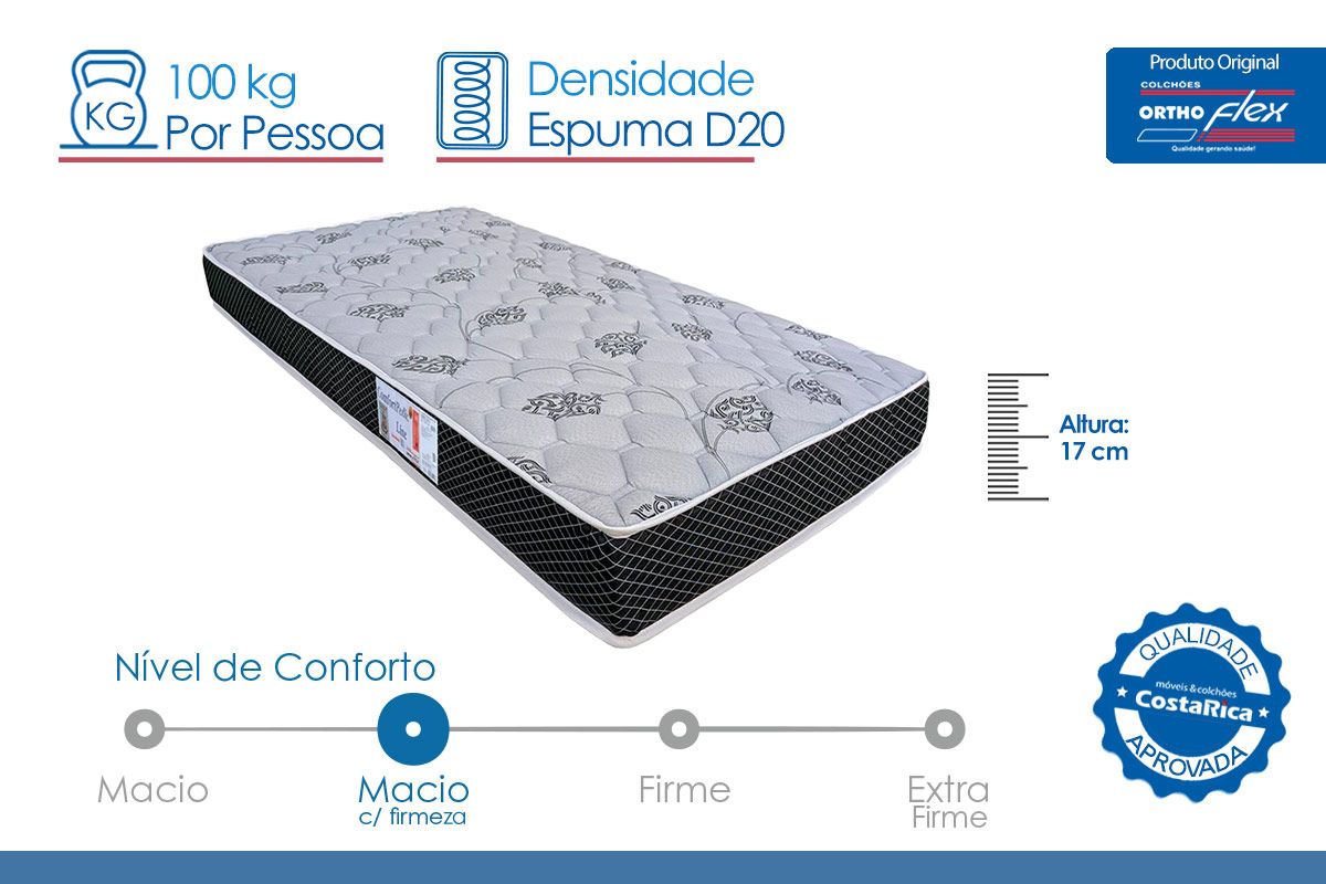Colchão D20 Orthoflex ComfortPedic Line Colchão D20 Orthoflex ComfortPedic Line