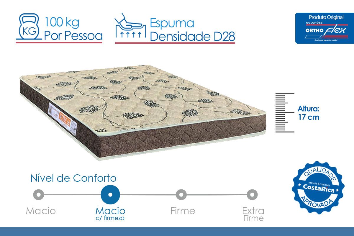 Colchão D28 Orthoflex ComfortPedic Line Colchão D28 Orthoflex ComfortPedic Line