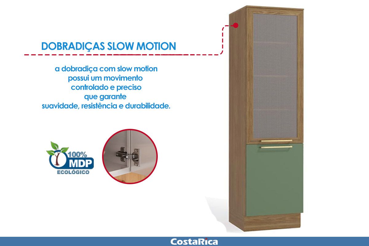 Paneleiro Cozinha Kappesberg Botanic M626 c/2 Portas c/Tela 50cm Paneleiro Cozinha Kappesberg Botanic M626 c/2 Portas c/Tela 50cm