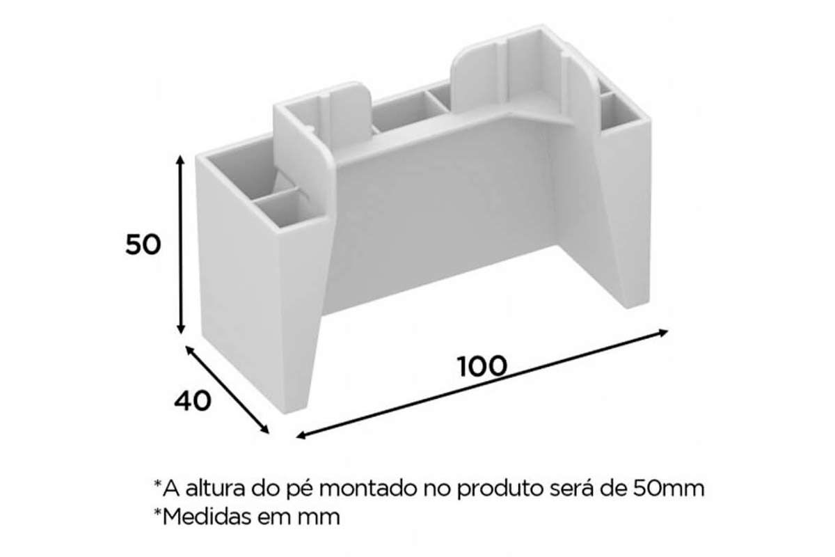 Multiuso Cozinha Henn Kit c/8 Pés PVC p/ Balcão de Cozinha Multiuso Cozinha Henn Kit c/8 Pés PVC p/ Balcão de Cozinha