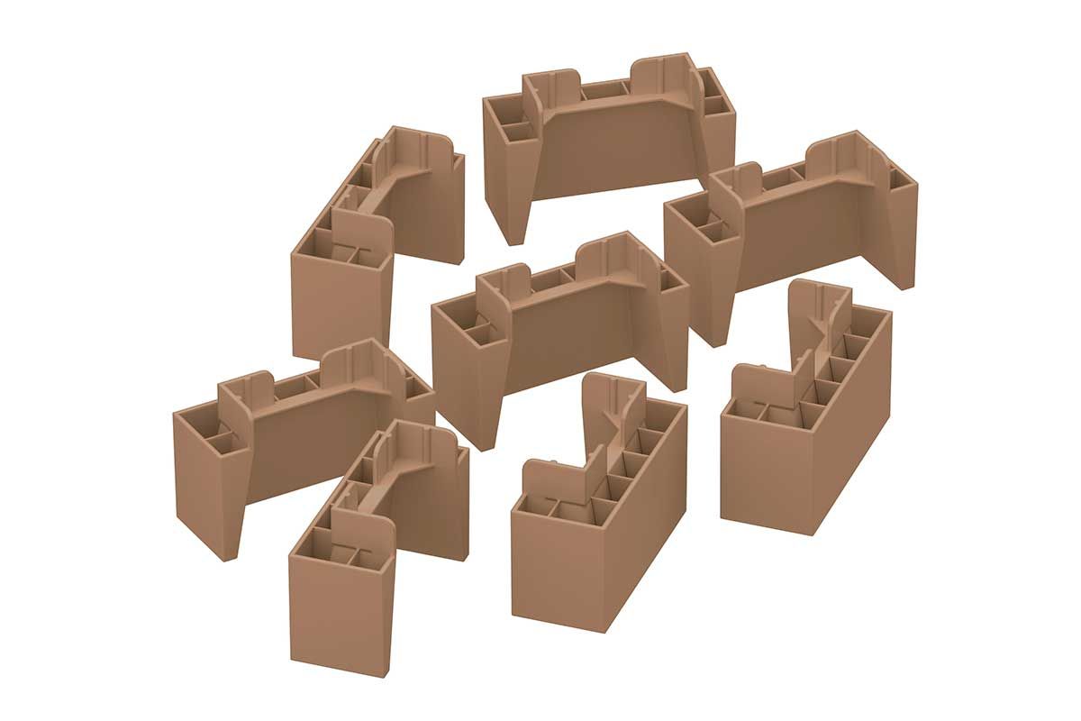 Multiuso Cozinha Henn Kit c/8 Pés PVC p/ Balcão de Cozinha Multiuso Cozinha Henn Kit c/8 Pés PVC p/ Balcão de Cozinha