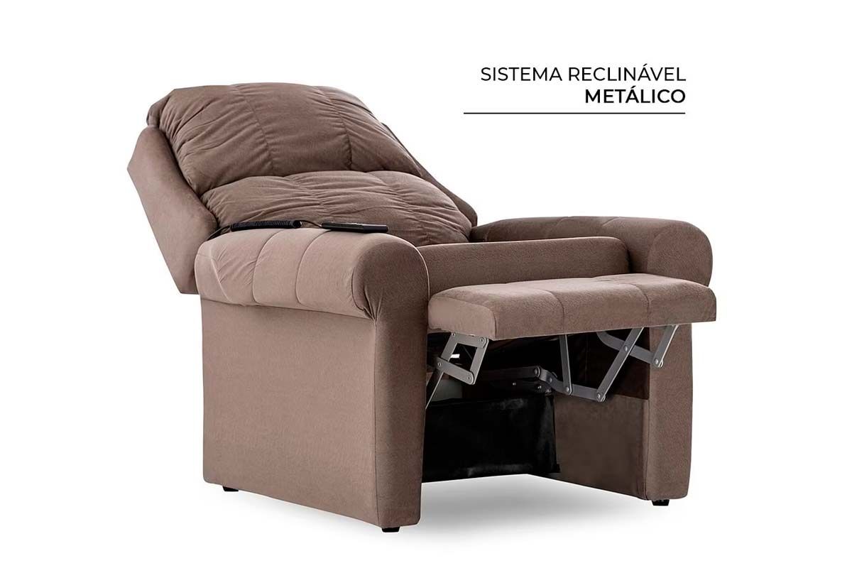 Poltrona Reclinável p/ Sala c/Massagem MH 1216 Two Way Herval Poltrona Reclinável p/ Sala c/Massagem MH 1216 Two Way Herval