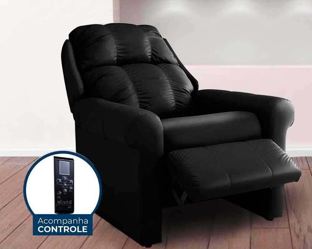 Poltrona Reclinável p/ Sala c/Massagem MH 1216 Two Way Herval Poltrona Reclinável p/ Sala c/Massagem MH 1216 Two Way Herval
