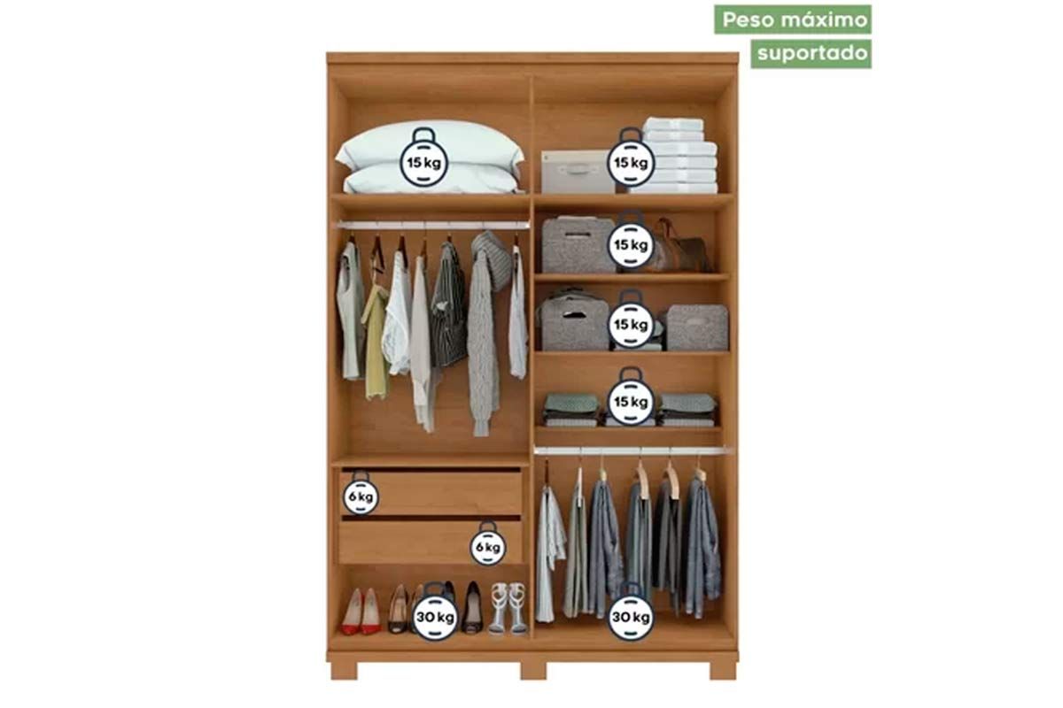 Guarda Roupa Solteiro 4 Portas (2 c/Espelho) e 2 Gavetas c/Pés Alonzo Lopas Guarda Roupa Solteiro 4 Portas (2 c/Espelho) e 2 Gavetas c/Pés Alonzo Lopas