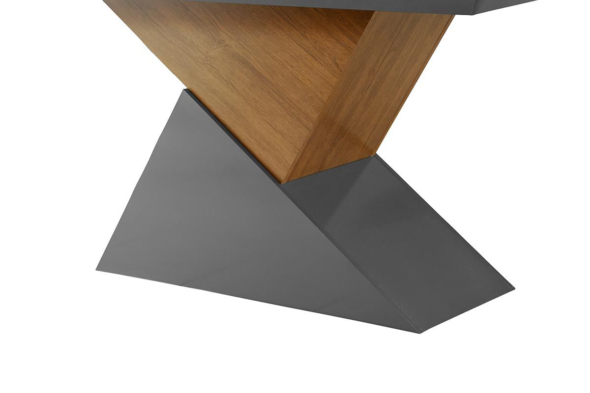 Mesa Jantar Dubai c/Tampo MDF/Vidro 180cm Rufato