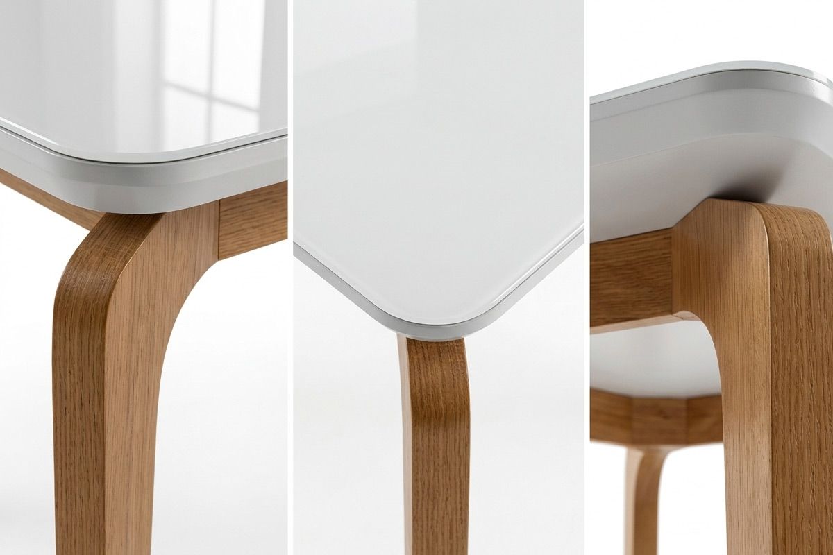 Mesa Jantar Londrina c/Tampo MDF/Vidro 120cm Rufato Mesa Jantar Londrina c/Tampo MDF/Vidro 120cm Rufato