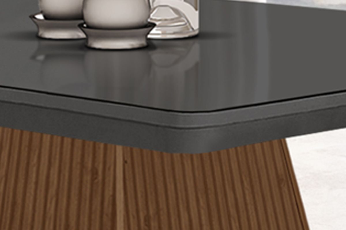 Mesa Jantar Luna c/Tampo MDF/Vidro 90cm Rufato Mesa Jantar Luna c/Tampo MDF/Vidro 90cm Rufato