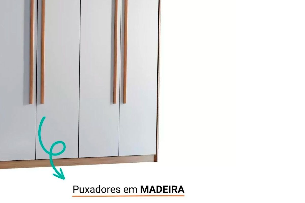 Guarda Roupa Solteiro 6 Portas e 2 Gavetas Hawaii Rufato Guarda Roupa Solteiro 6 Portas e 2 Gavetas Hawaii Rufato