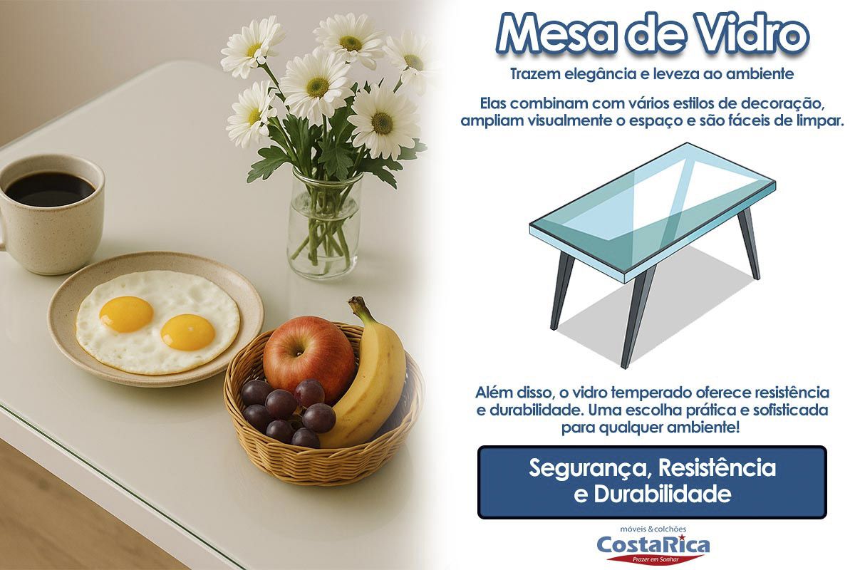 Mesa Jantar Imperatriz c/Tampo MDF/Vidro 180cm Rufato Mesa Jantar Imperatriz c/Tampo MDF/Vidro 180cm Rufato