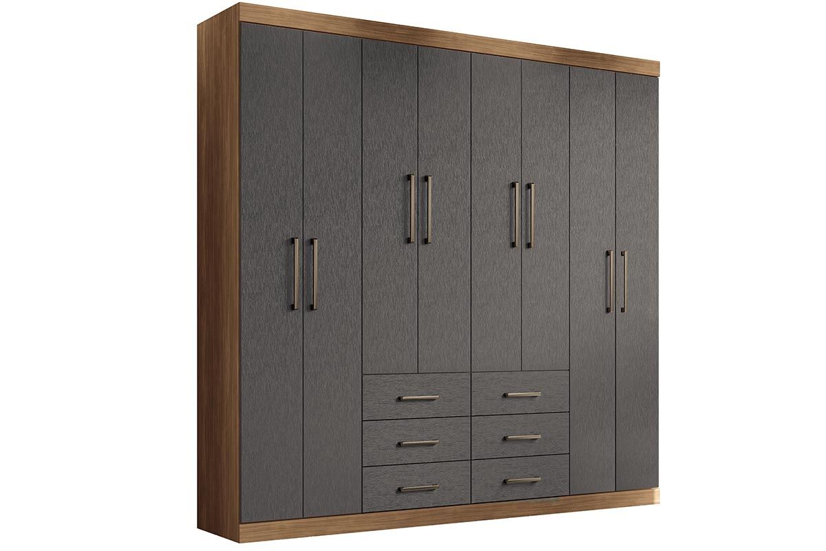 Guarda Roupa Casal 8 Portas e 6 Gavetas Liverpool 8.6 S. Andirá Guarda Roupa Casal 8 Portas e 6 Gavetas Liverpool 8.6 S. Andirá