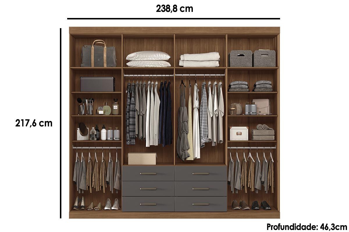 Guarda Roupa Casal 8 Portas Master S. Andirá Guarda Roupa Casal 8 Portas Master S. Andirá