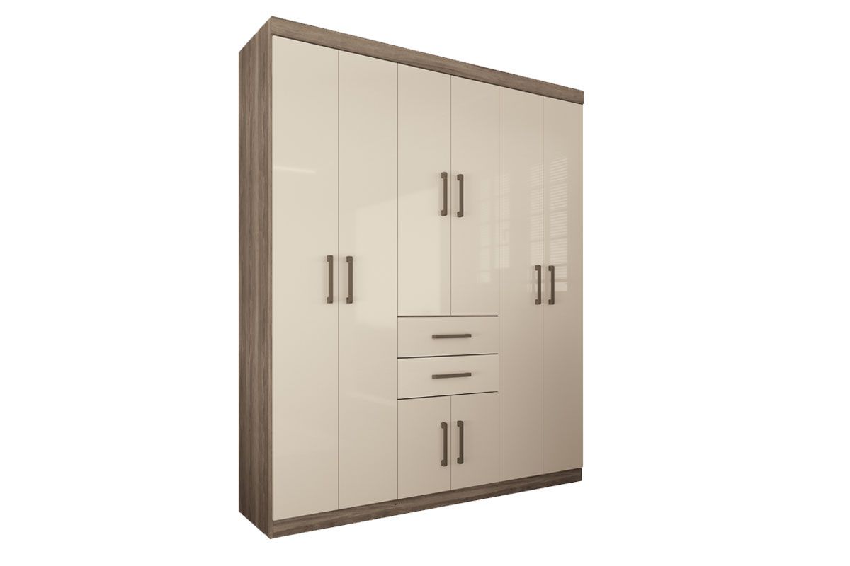 Guarda Roupa Solteiro 8 Portas e 2 Gavetas Verona 8.2 S. Andirá