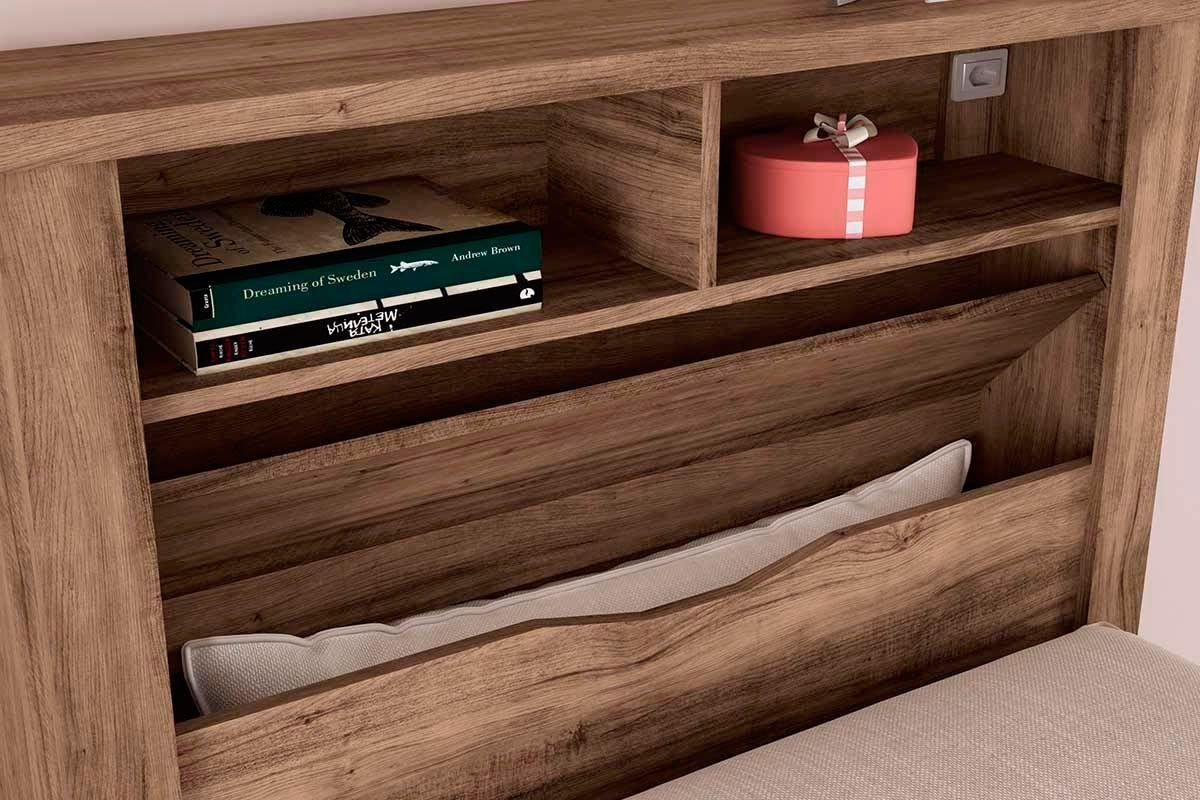 Cama Solteiro Invicta c/Baú S. Andirá
