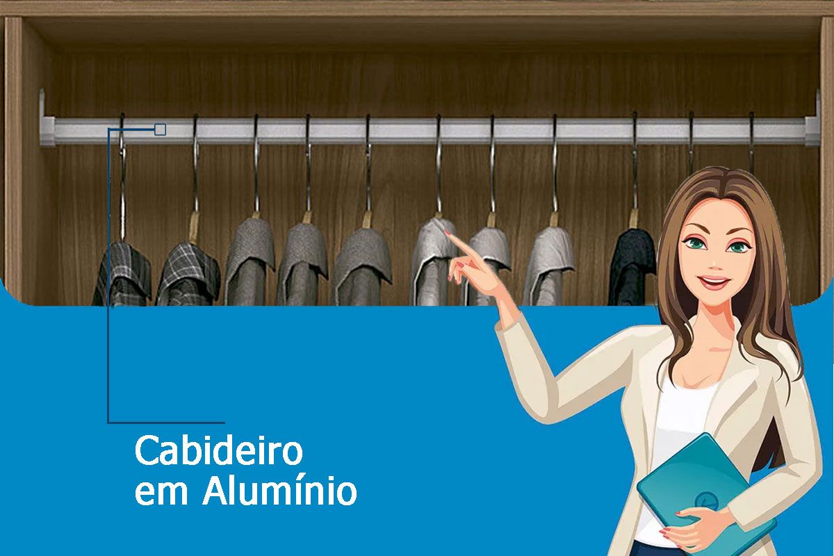 Cômoda Málaga Gold c/2 Portas 5Gavs S. Andirá