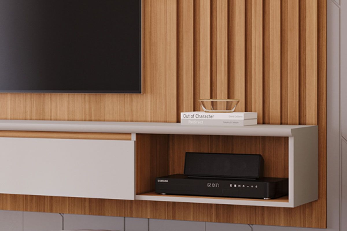 Painel Home p/ TV até 65 Pol Bahamas 215cm Permóbili Painel Home p/ TV até 65 Pol Bahamas 215cm Permóbili