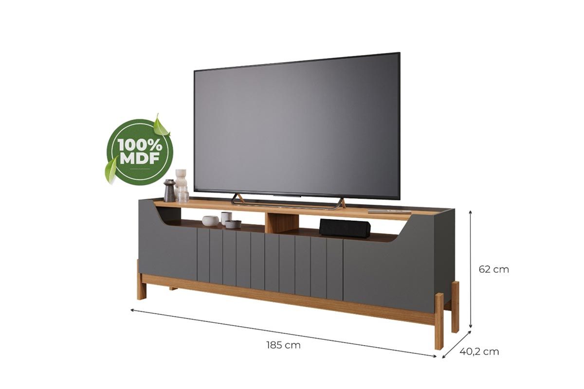 Rack Bancada p/ TV até 70 Pol Moema Permóbili Rack Bancada p/ TV até 70 Pol Moema Permóbili