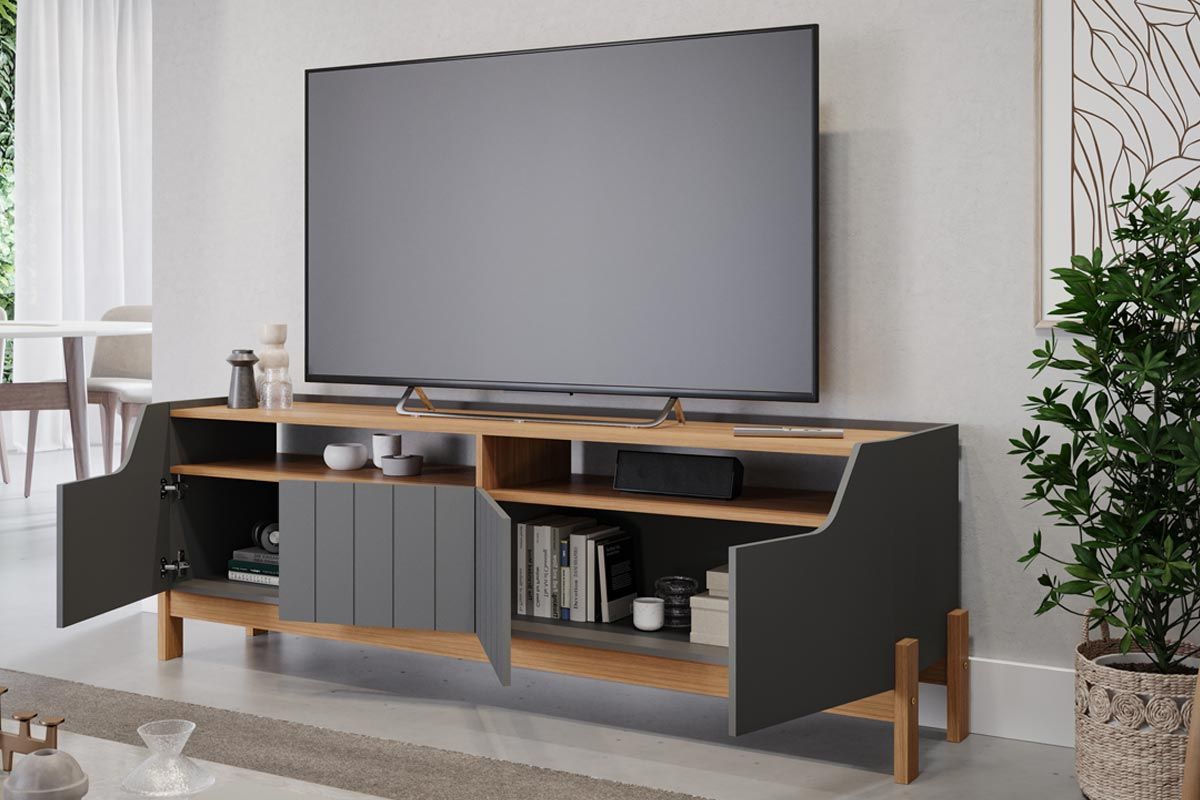Rack Bancada p/ TV até 70 Pol Moema Permóbili Rack Bancada p/ TV até 70 Pol Moema Permóbili