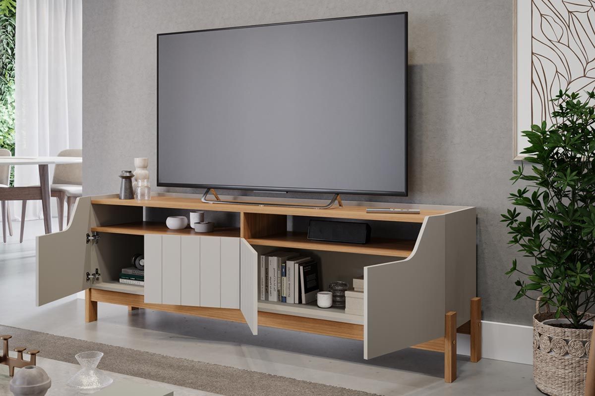 Rack Bancada p/ TV até 70 Pol Moema Permóbili Rack Bancada p/ TV até 70 Pol Moema Permóbili