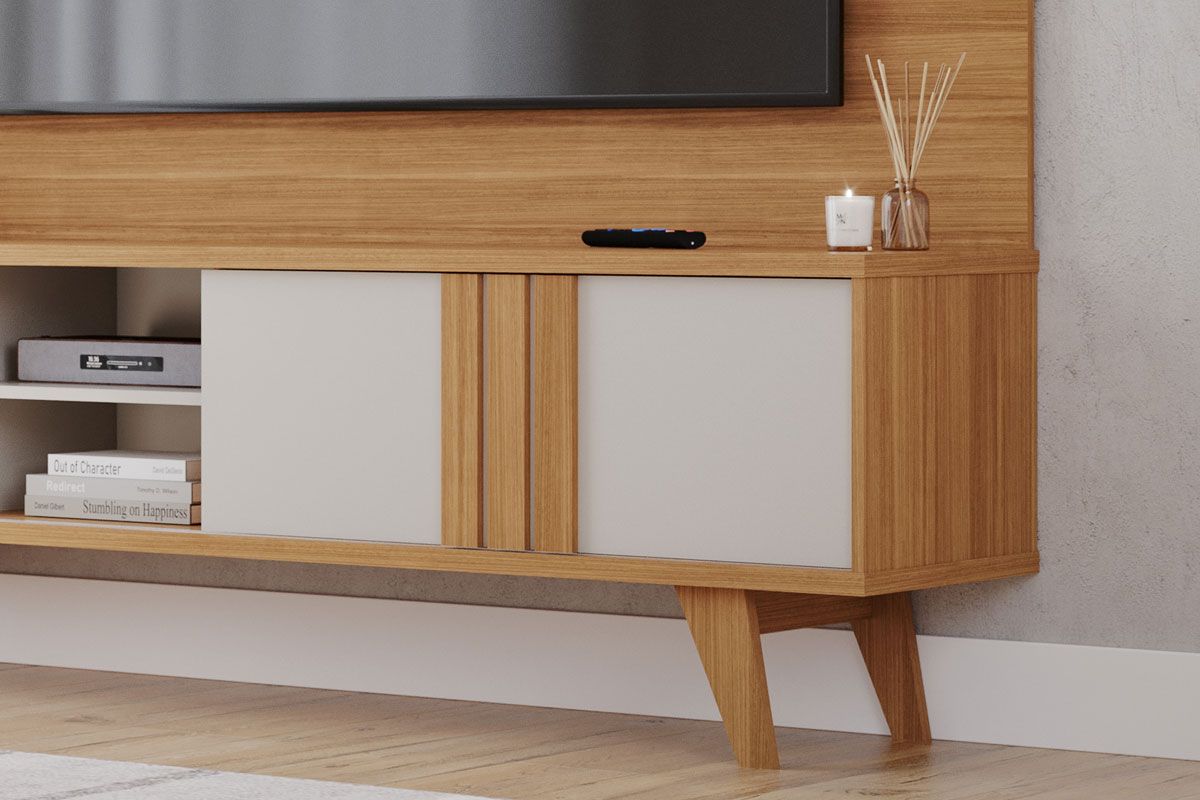Home p/ TV até 70 Pol Paraty 100% MDF c/ 1 Porta 180x127cm - Permóbili