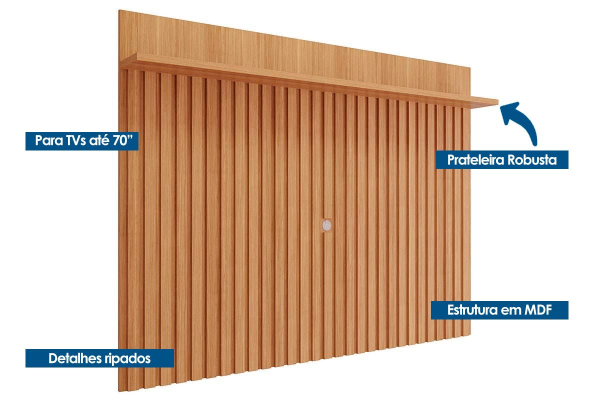 Painel Home p/ TV até 70 Pol Trend 180cm Permóbili Painel Home p/ TV até 70 Pol Trend 180cm Permóbili
