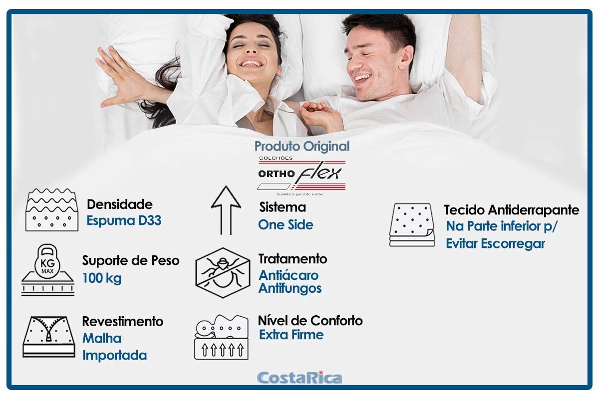 Colchão Ortopédico Orthoflex D33 Matera ML Colchão Ortopédico Orthoflex D33 Matera ML