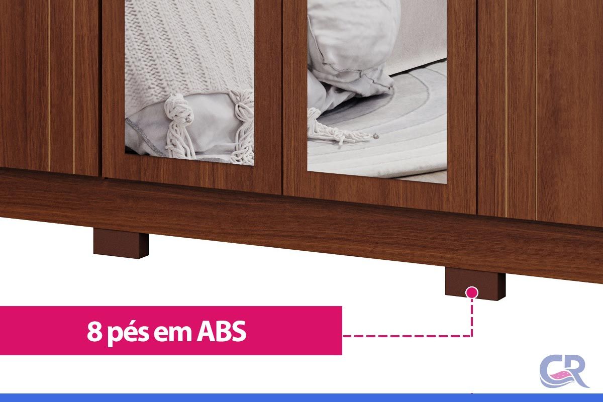 Guarda Roupa Casal 6 Portas (2 c/Espelho) e 6 Gavetas c/Pés Cecilia Panan Guarda Roupa Casal 6 Portas (2 c/Espelho) e 6 Gavetas c/Pés Cecilia Panan