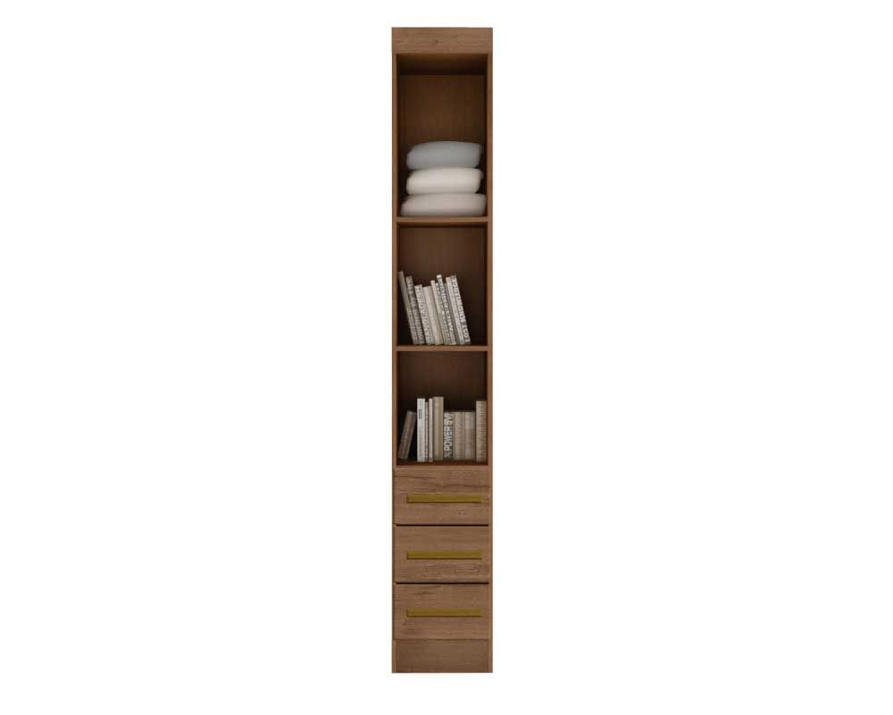 Modulado de Quarto Armário Mesa de Cabeceira Luna c/1 Porta e 3 Gavetas Bianchi Modulado de Quarto Armário Mesa de Cabeceira Luna c/1 Porta e 3 Gavetas Bianchi