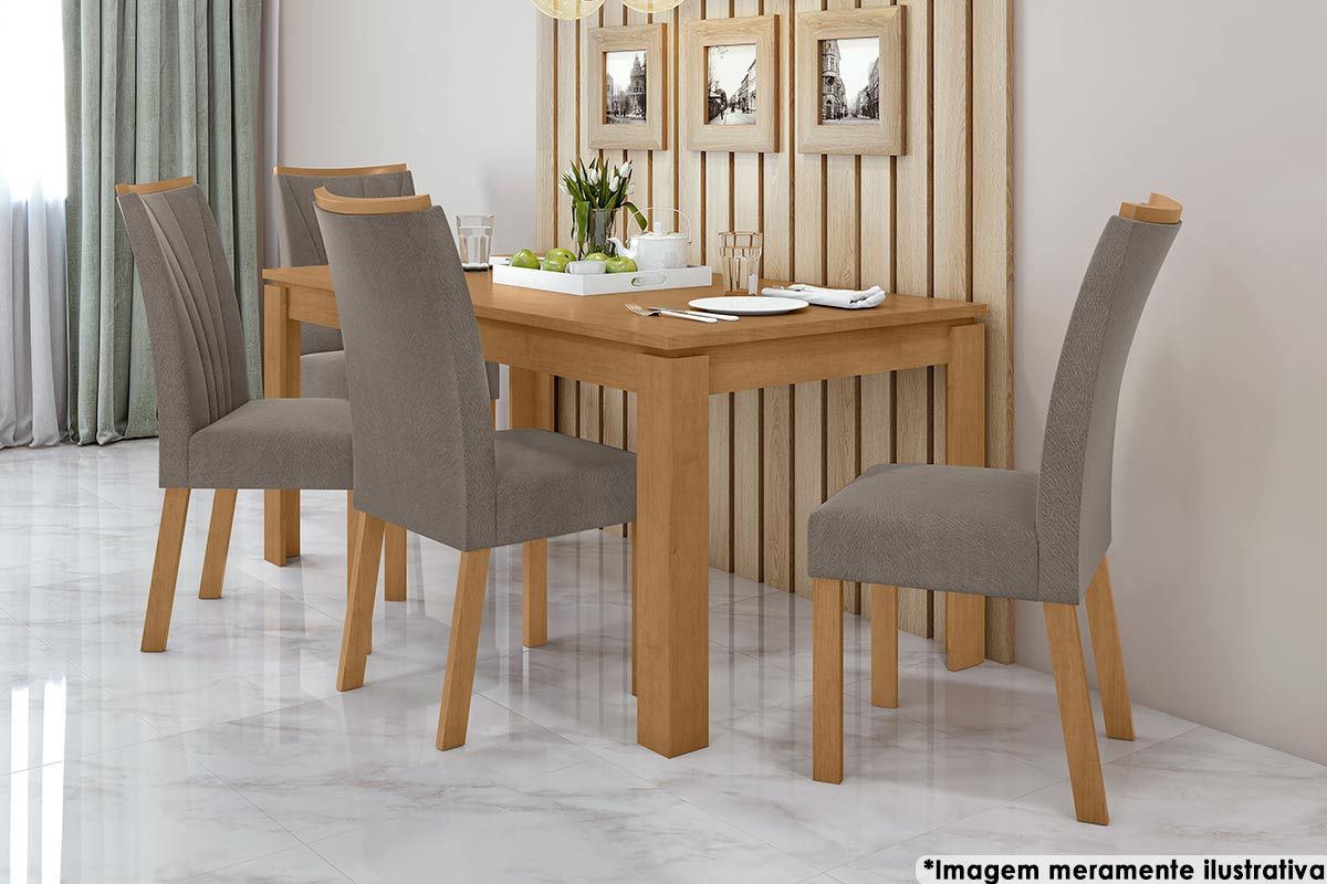 Mesa Jantar Athenas c/Tampo Madeirado 180x90cm Lopas