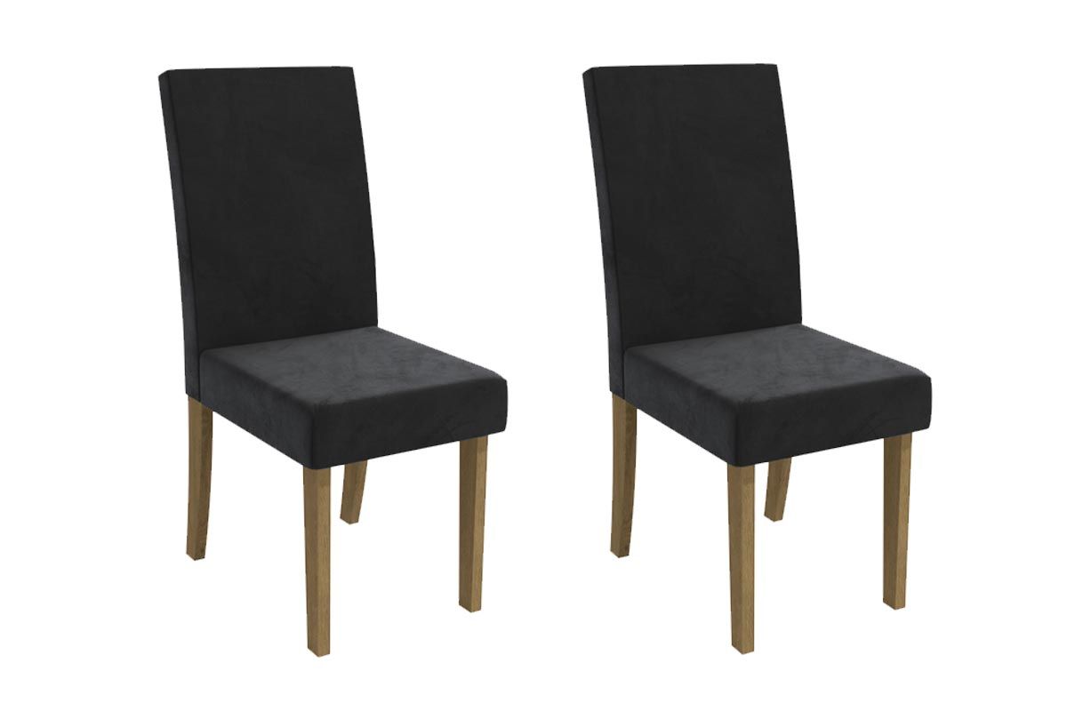 Cadeira Jantar Dália 2CAD131 Madeirado Kit 2 Un Kappesberg