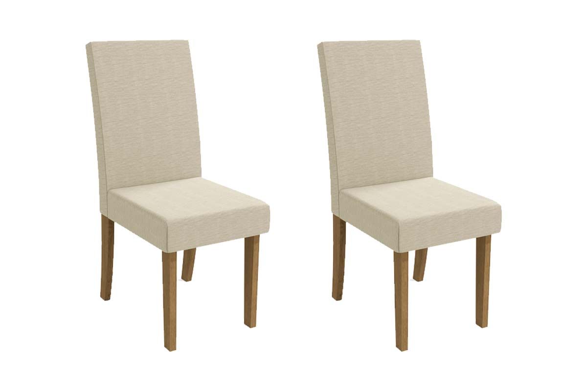 Cadeira Jantar Dália 2CAD131 Madeirado Kit 2 Un Kappesberg