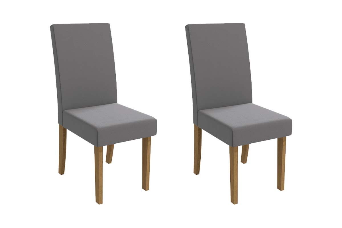 Cadeira Jantar Dália 2CAD131 Madeirado Kit 2 Un Kappesberg