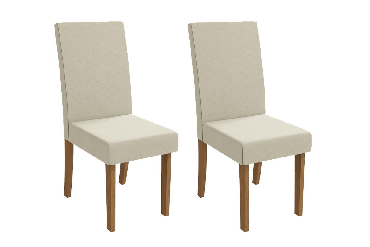 Cadeira Jantar Dália 2CAD131 Madeirado Kit 2 Un Kappesberg