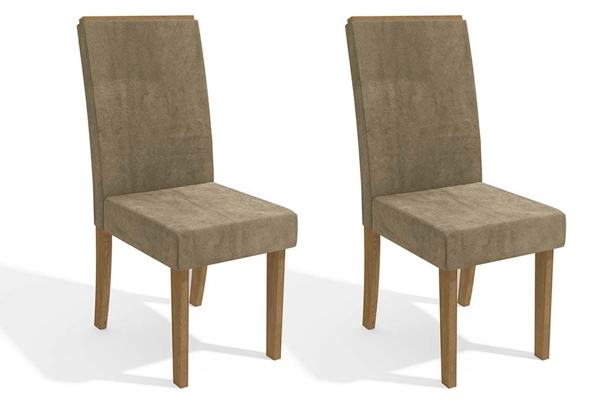 Cadeira Jantar Íris 2CAD142 Madeirado Kit 2 Un Kappesberg