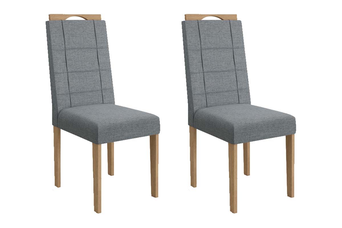 Cadeira Jantar Flora 2CAD150 Madeirado Kit 2 Un Kappesberg