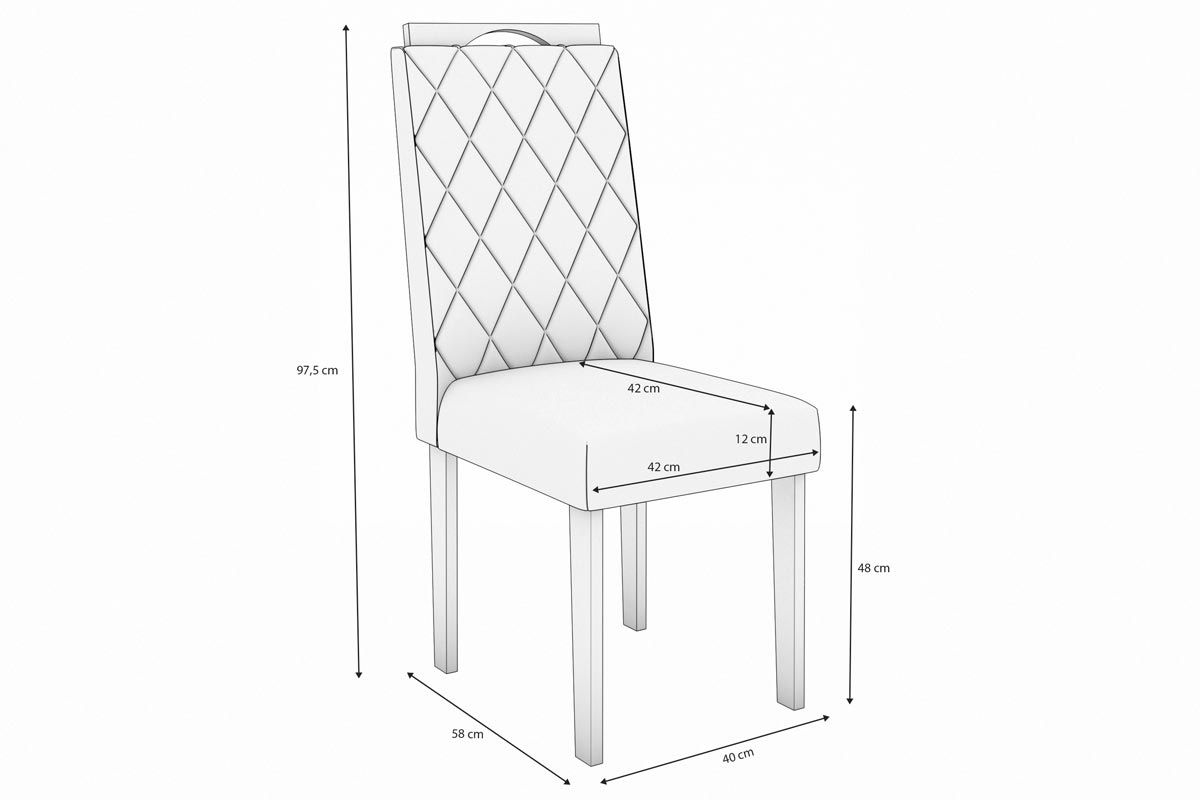 Cadeira Jantar Camélia 2CAD153 Madeirado Kit 2 Un Kappesberg Cadeira Jantar Camélia 2CAD153 Madeirado Kit 2 Un Kappesberg