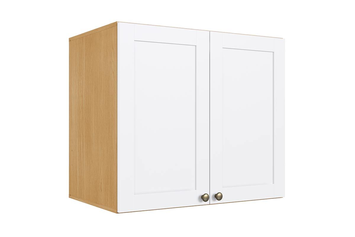 Armário Aéreo Cozinha Genialflex Infinity c/2 Portas 70cmSavana/Branco
